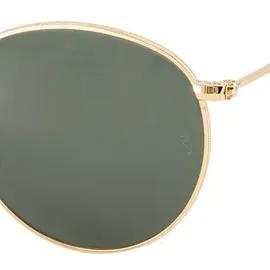 Ray Ban Round Metal RB3447 001 50-21 polished gold/green classic