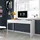 Dmora Schreibtisch Houston, Wendbarer Bürotisch, Pc-halter Studiertisch mit 2 Schubladen, cm, Glänzend Weiß - Weiß