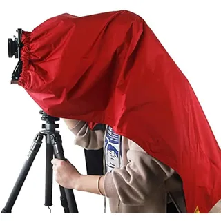 eTone Einstelltuch für 4x5 Großformat-Kamera Professionelle Fokussiertücher für große Formate Dark Cloth for 4x5 Large Format Camera Fokussierhaube (Rot)