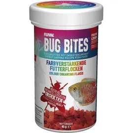 Fluval Bug Bites Fischfutter Flocken farbverstärkend, mit Insektenlarven, als Ergänzung für tropische Fische, 250ml
