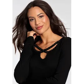 MELROSE Langarmshirt Schwarz 34