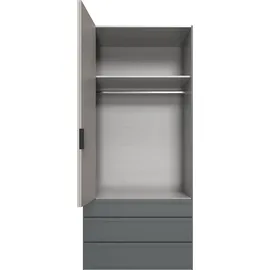 WIMEX Falttürenschrank Oxford 100 x 236 x 58 cm Grau
