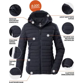 G.I.G.A. DX by killtec Damen Steppjacke/Funktionsjacke in Daunenoptik mit Kapuze GW 49 WMN QLTD JCKT, 36, 43684-000