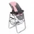 Bayer Chic 2000 - Puppenhochstuhl, Hochstuhl für Puppen, Puppenmöbel, Puppenzubehör, Melange grau, rosa