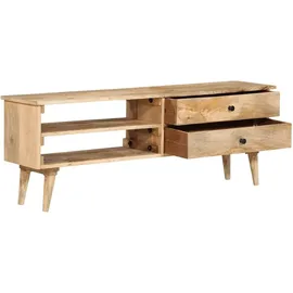 vidaXL Charles TV-Schrank 140x30x50 cm Braun Massivholz