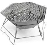 Origin Outdoors Hexagon Grill und Feuerschale 40x45cm