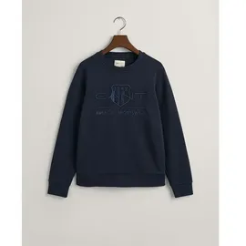 GANT Tonal Archive Shield Sweatshirt Evening Blue XS