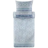 BASSETTI Bettwäsche HANBURY, Satin, aus Baumwollsatin mit Reißverschluss blau