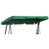 Quick Star Hollywoodschaukel Dachbezug 210 x 145 cm Grün Wasserdicht | Universal Ersatzdach Gartenschaukel 3 Sitzer | UV 50 Schaukel Dach Ersatz Bezug
