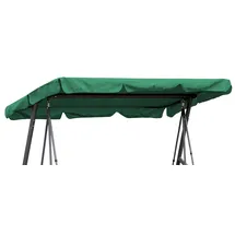 Quick Star Hollywoodschaukel Dachbezug 210 x 145 cm Grün Wasserdicht | Universal Ersatzdach Gartenschaukel 3 Sitzer | UV 50 Schaukel Dach Ersatz Bezug