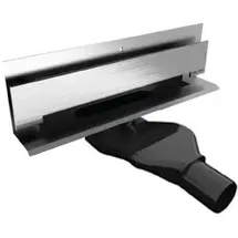 Mert Radiatoren Edelstahl Duschrinne Wandmontage Wandablauf Bodenablauf Duschablauf 386 mm Länge