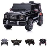 Chipolino Kinder Elektroauto SUV Mercedes G63 AMG Fernbedienung Gurt EVA-Reifen schwarz