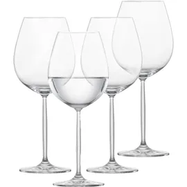 Schott Zwiesel Rotweinglas Muse (4er-Set), klassische Kristallgläser für Rotwein oder Wasser, spülmaschinenfeste Tritan-Weingläser, Made in Germany (Art.-Nr. 123667)