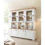 Home Affaire Buffet Bristol Bücherschrank im Landhausstil 198 x 45 x 206 Weiß