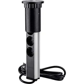 Emuca Steckdosenleiste 0 m Grau 3 St.