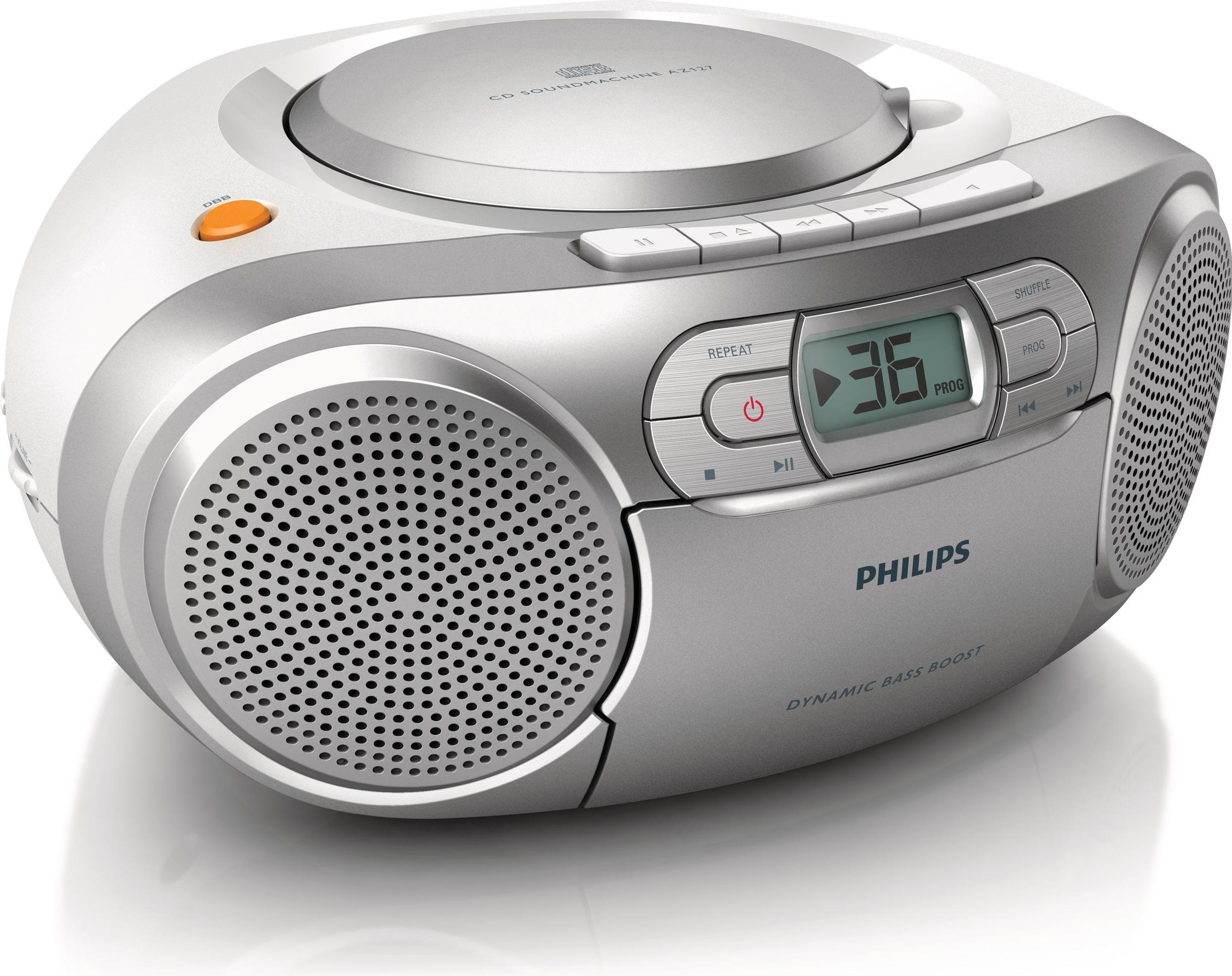 Philips AZ127 (FM, AM), Radio, Silber