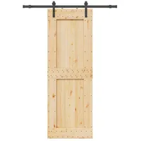 vidaXL Narvik rechts 85 x 210 cm Braun/Schwarz