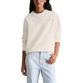 Marc O'Polo Sweatshirt Rückenprint Silky Weiß S