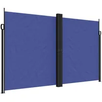 vidaXL Seitenmarkise 200 x 600 cm Blau Polyester