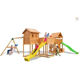 fungoo Spielturm Maxi Set Play Box 1,45 m Teak