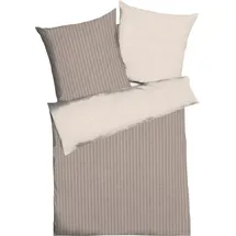 KAEPPEL Eternity Combo Gestreift Braun 155 x 220 cm + 80 x 80 cm