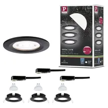 Paulmann Nova 3 Einbauleuchte Schwarz matt