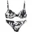 French Connection Bügel-Bikini Damen Schwarz/Creme 38 Cup B