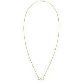 ELLI PREMIUM Halskette Infinity Unendlichkeit Symbol 375 Gelbgold