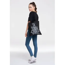 LOGOSHIRT Baumwolltasche The Three Brothers schwarz 38 x 42 cm