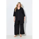 Ulla Popken Shirtjacke Longjacke Schwarz 46/48