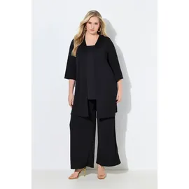 Ulla Popken Shirtjacke Longjacke Schwarz 46/48