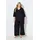 Ulla Popken Shirtjacke Longjacke Schwarz 46/48