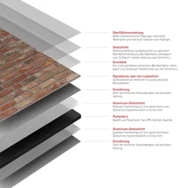 Schulte Duschrückwand Klinker 100 x 255 cm