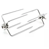 Wiltec Fleischklammer Set 2-tlg. für verschiedene Spieße Ø 5-11 mm