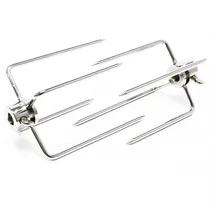 Wiltec Fleischklammer Set 2-tlg. für verschiedene Spieße Ø 5-11 mm