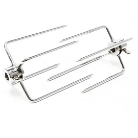 Wiltec Fleischklammer Set 2-tlg. für verschiedene Spieße Ø 5-11 mm