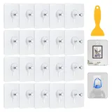 Selbstklebende Bilderhaken,100 Stück Transparente Fotohaken Ohne Bohren,bilder Aufhängen Ohne Bohren,wasserdichte Klebehaken Für Bilder,poster,fotos,maximale Belastung 5 Kg
