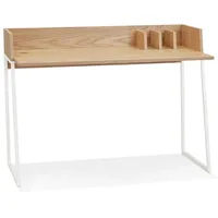 KADIMA DESIGN Schreibtisch Beige, Holz | 120x62cm | Integrierte
