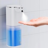 Desinfektionsspender Automatisch, 400ml desinfektionsspender Sensor Wandbefestigung ohne Bohren mit USB Wiederaufladbar,IPX5 Wasserdicht für Bad Toilette Küche und Büro