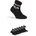 Kurzsocken FILA JUNIOR UNISEX QUARTER PLAIN SOCKS Damen Gr 31-34 schwarz Baumwollmischung unifarben mit Farbeinsatz normal mit eingestricktem Logo im Bündchen Kindersocken