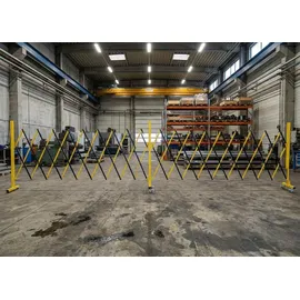Mendler Alu Absperrgitter 110 x 500 cm Gelb/Schwarz