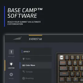 Mountain Everest 60 US Kabelgebunden), Tastatur Schwarz