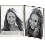 Walther Design Bilderrahmen silber 2X 9x13 cm Chloe Portraitrahmen WD219S