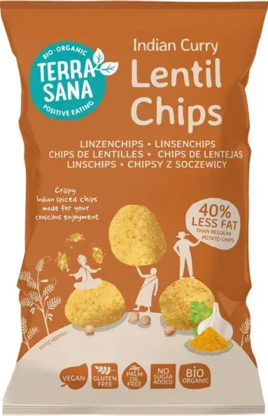 Terrasana Linsenchips Indian Curry bio