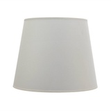 Licht-Erlebnisse Lampenschirm »WILLOW«, Leuchtenschirm Weiß Stoff für Standleuchte E27 30 cm hoch Lampe weiß