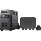 EcoFlow 800W Batterieladegerät mit Delta Pro Powerstation, 3-in-1 schnelles DC-DC-Ladegerät, Kfz Batteriewartung & Starthilfe, 8× schneller als Laden über Zigarettenanzünder, Lädt 3,6 kWh in 4,8 Std.