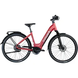 E-Bike TRETWERK "Amber Nexus" Gr. 48, rot, E-Bikes, 48cm, 28 Zoll (71,12cm), Tretwerk Amber Nexus E Bike Damen 28 Zoll Elektrofahrrad 155 - 185cm