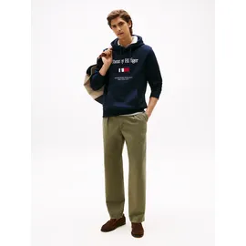 Tommy Hilfiger Hoodie TOMMY EMBRO FLAG Blau XXL