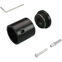 LIEDECO Wandlager Ø 16 cm schwarz