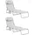 SoBuy Gartenliege 2-er Set Beige